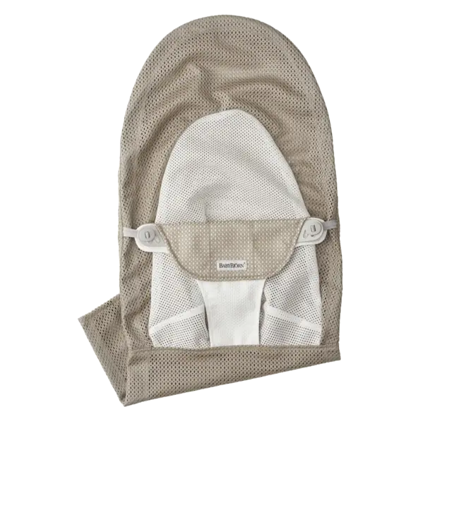 Babybjorn BabyBjörn - Stoffen Zitting Wipstoeltje  - Mesh Grijsbeige Wit