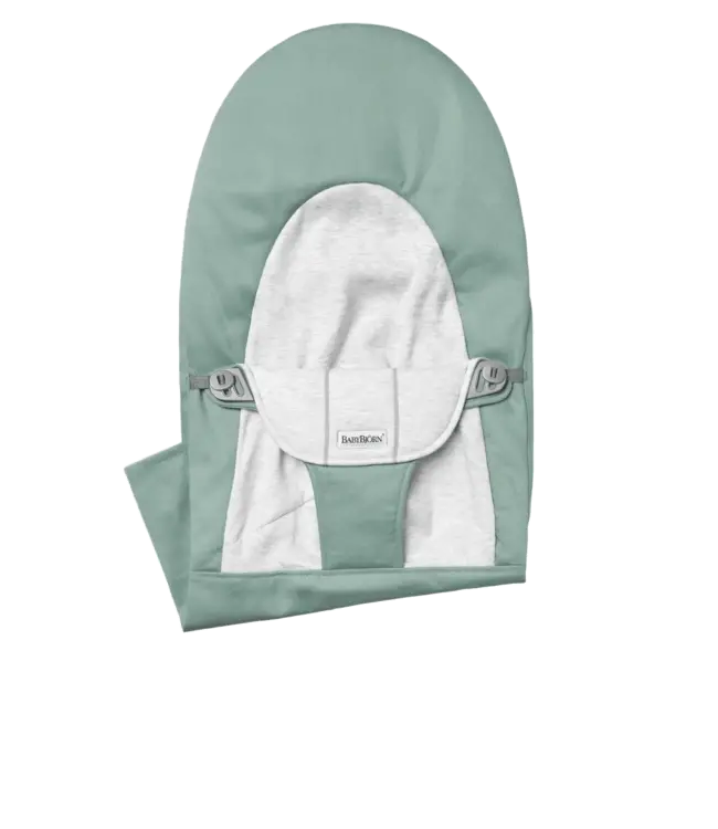 Babybjorn BabyBjörn - Stoffen Zitting Wipstoeltje  - Geweven Jersey Lichtsalie Grijs
