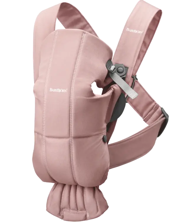 Babybjorn BabyBjörn - Draagzak Mini - Geweven Oudroze