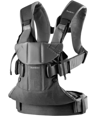 Babybjorn BabyBjörn - Draagzak One  - Geweven Grijs denim Donkergrijs