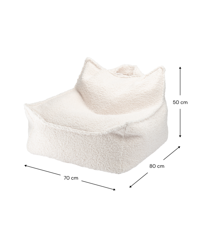 Wigiwama Wigiwama - Cream White Beanbag Chair