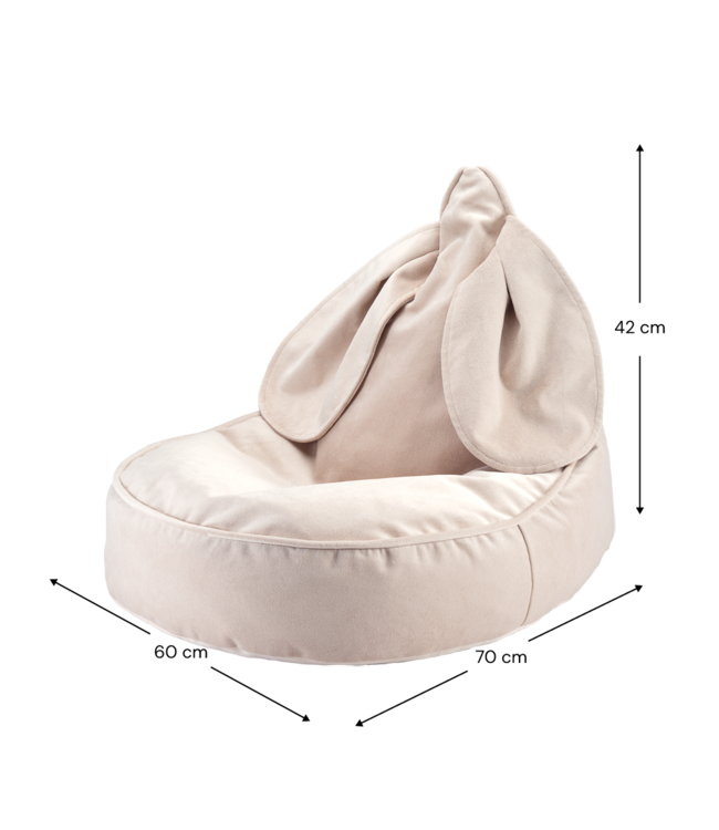 Wigiwama Wigiwama - Dusty Beige Bunny Beanbag