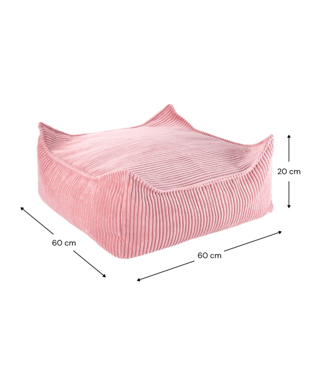 Wigiwama Wigiwama - Pink Mousse Square Ottoman