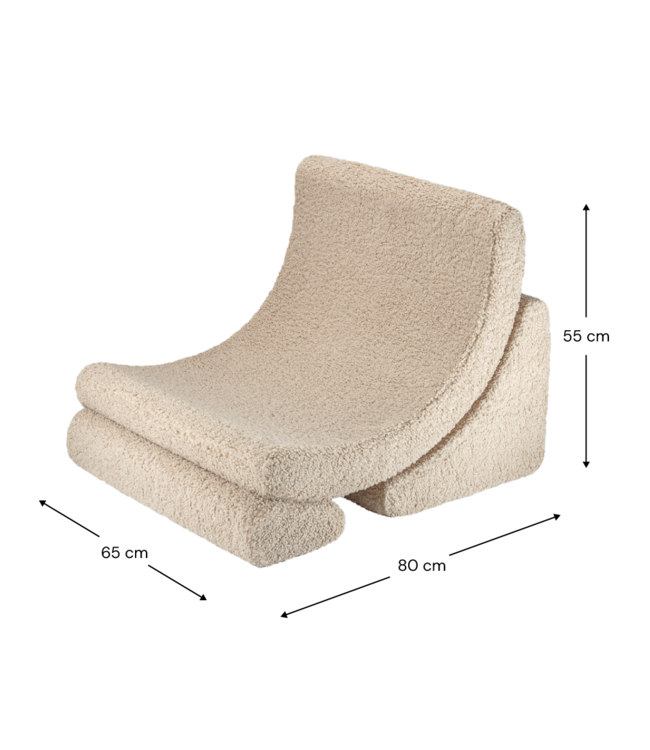 Wigiwama Wigiwama - Biscuit Moon Chair