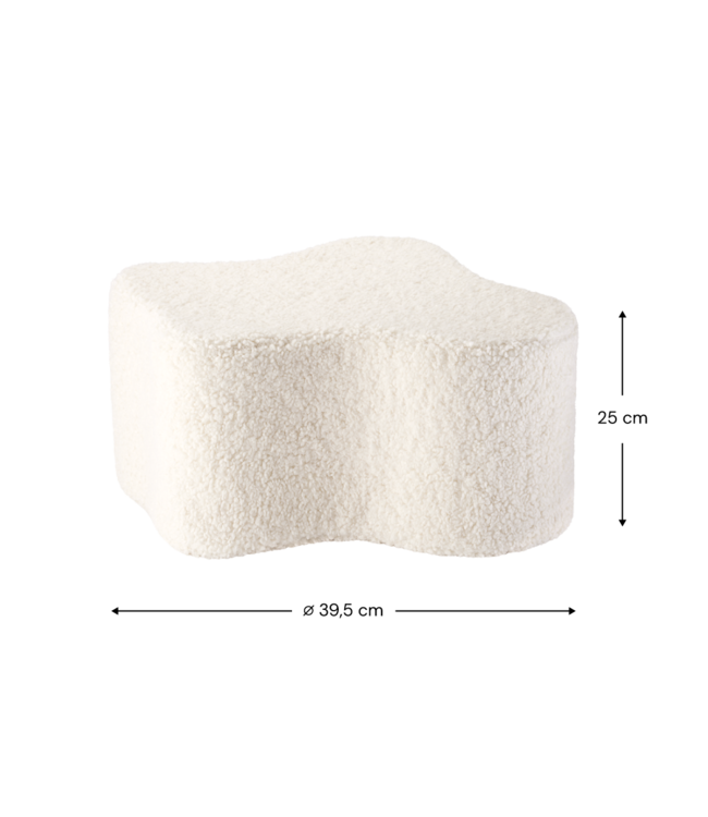 Wigiwama Wigiwama - Cream White Cloud Pouffe