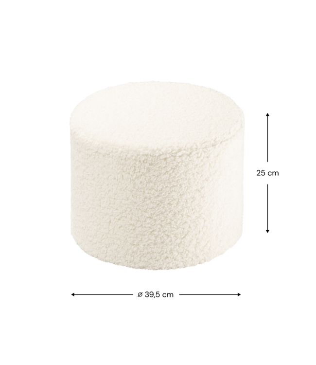Wigiwama Wigiwama - Cream White Pouffe