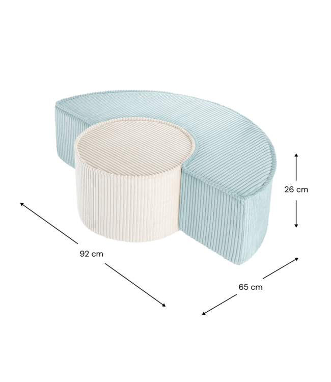 Wigiwama Wigiwama - Peppermint Green Pouffe Set