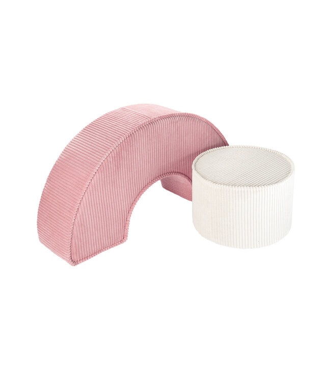 Wigiwama Wigiwama - Pink Mousse Pouffe Set