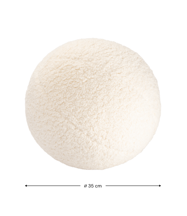 Wigiwama Wigiwama - Cream White Ball Cushion