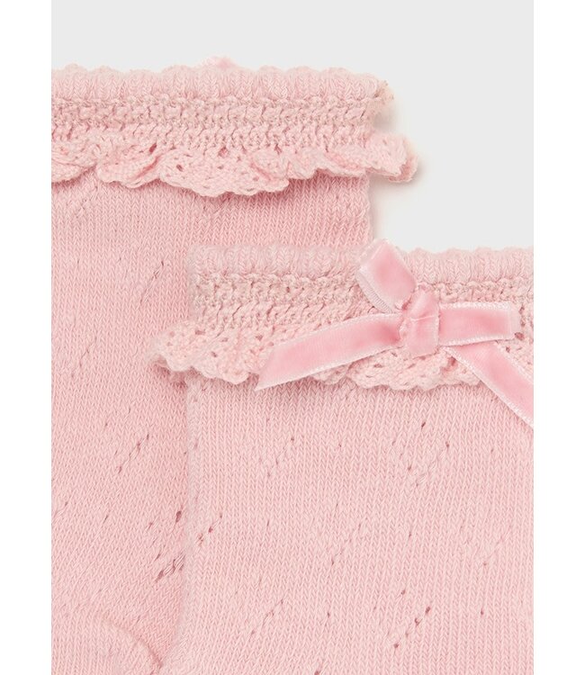 Mayoral Mayoral - Knit detail socks - Baby Rose