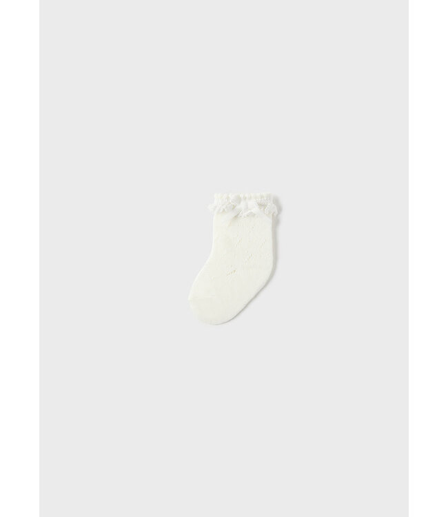 Mayoral Mayoral - Knit detail socks - Natural