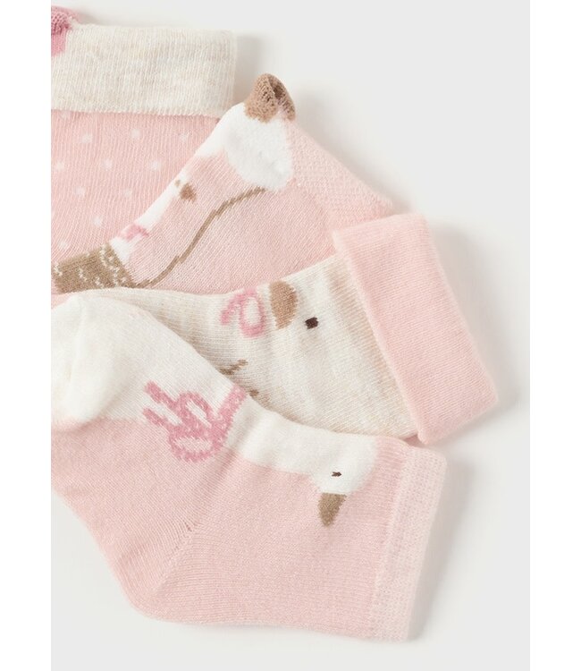 Mayoral Mayoral - 4pc set socks - Baby Rose