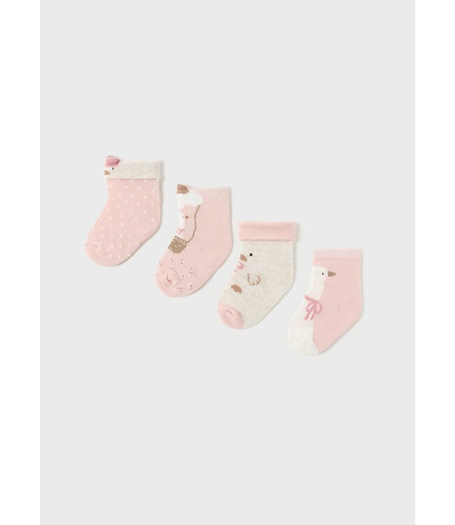 Mayoral Mayoral - 4pc set socks - Baby Rose