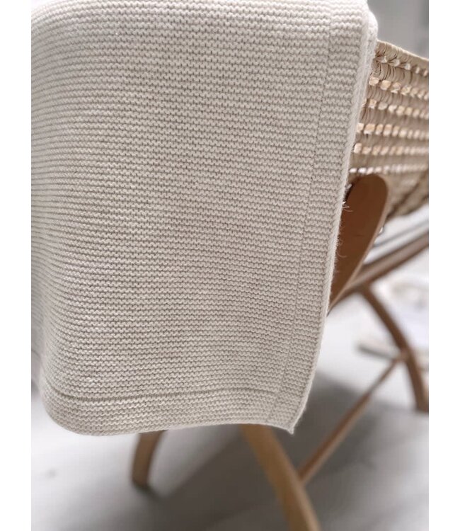 Poetree Kids Poetree Kids - Antibes Wolmix wiegdeken - Sand