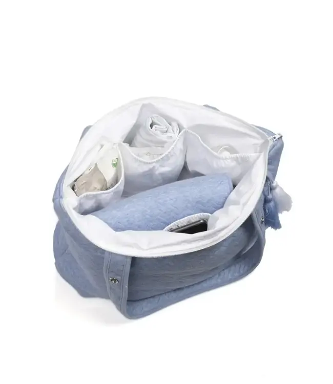 Poetree Kids Poetree Kids - Verzorgingstas /Mommy bag - Chevron Denim Blue