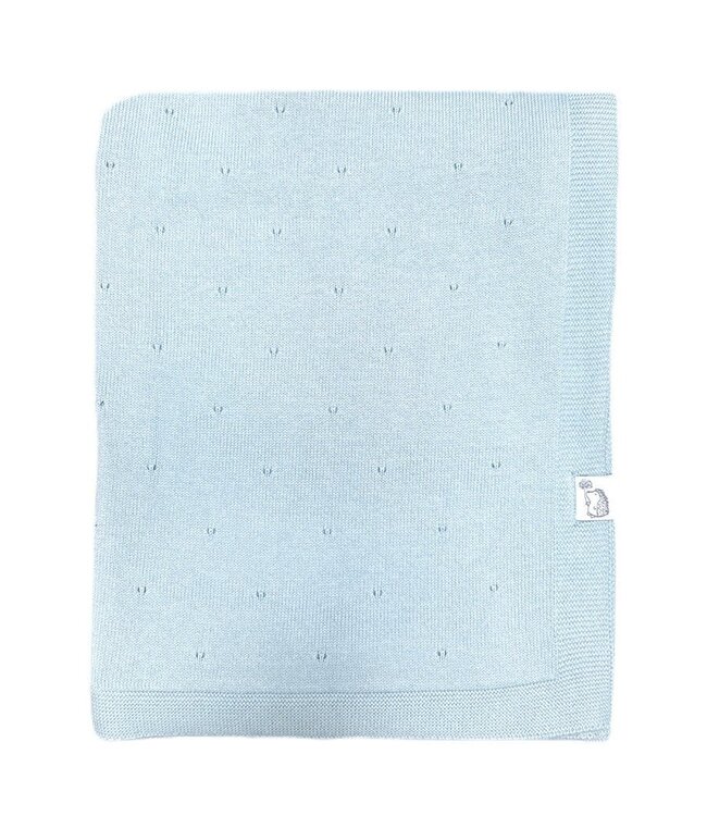 Poetree Kids Poetree Kids - Saint Tropez Wiegdeken 100& Katoen - Blue