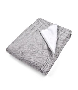 Poetree Kids Poetree Kids - Gevoerde deken Chamonix Grey  (100x135cm)