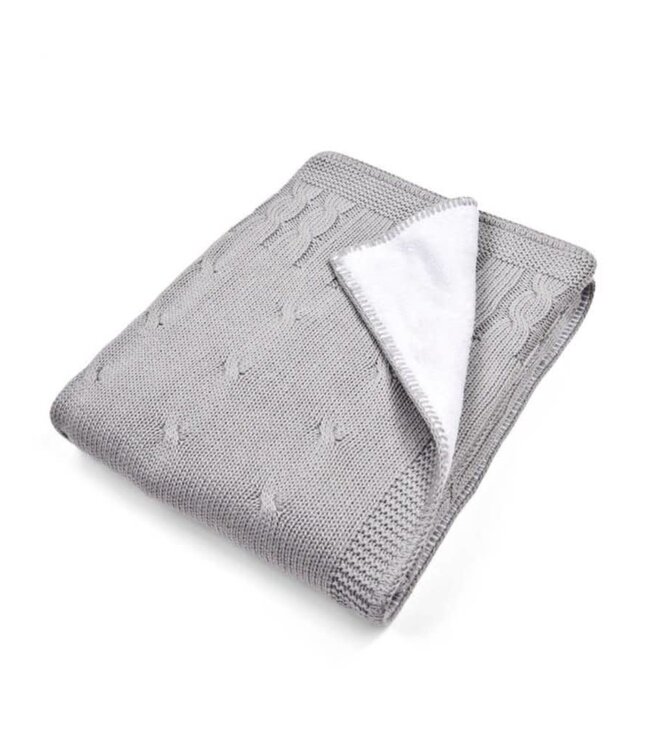 Poetree Kids Poetree Kids - Gevoerde deken Chamonix Grey  (100x135cm)