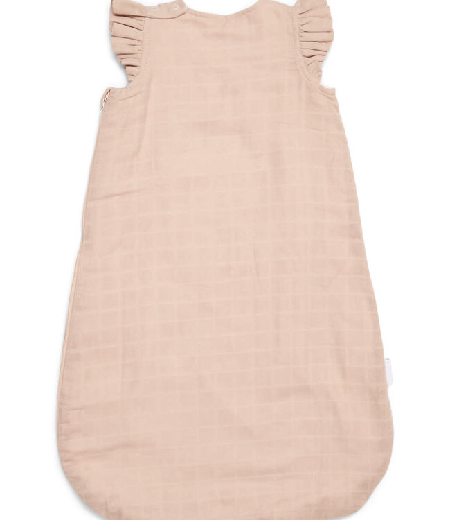 Poetree Kids Poetree Kids - Muslin Sleepingbag Light Camel shoulder ruffle -65cm