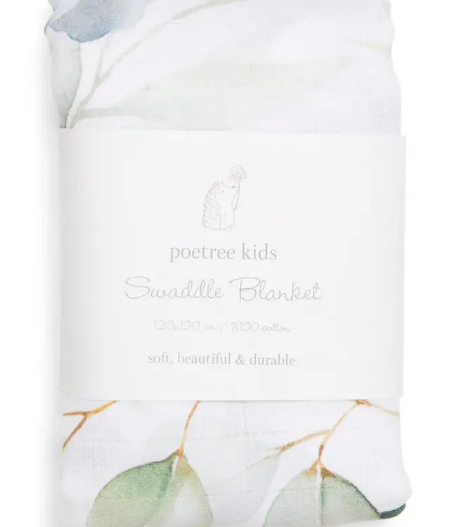 Poetree Kids Poetree Kids - Swaddle 120x120 - Botanical Print