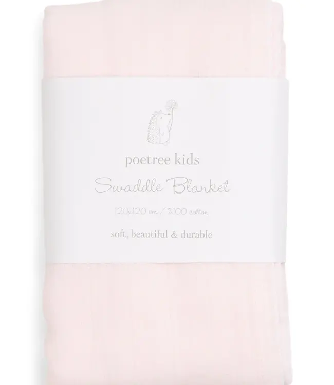 Poetree Kids Poetree Kids - Swaddle Licht roze 120x120cm
