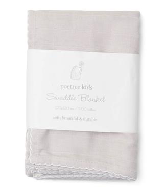 Poetree Kids Poetree Kids - Swaddle Grijs 120x120cm