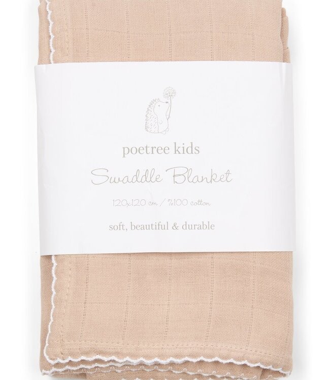 Poetree Kids Poetree Kids - Swaddle Camel 120x120cm