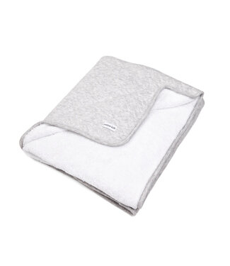 Poetree Kids Poetree Kids - Ledikant deken 100x135cm - Chevron Light Grey