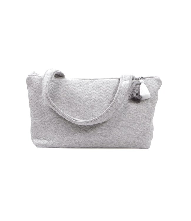 Poetree Kids Poetree Kids - Verzorgingstas /Mommy bag - Chevron Light Grey