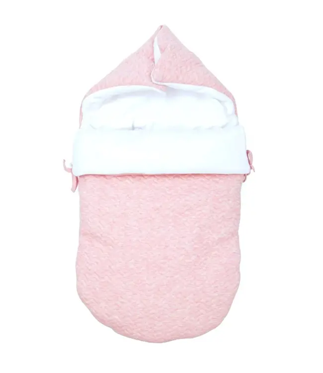 Poetree Kids Poetree Kids - Voetenzak/Engelennestje 5-punts gordel - Chevron Pink