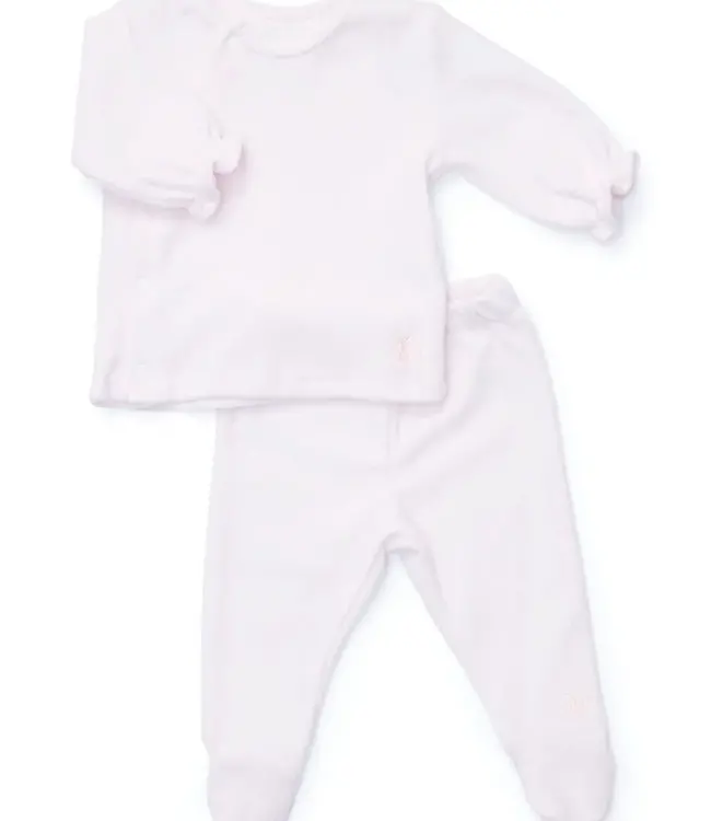 Poetree Kids Poetree Kids - Comfy Velours Baby Set Soft Pink