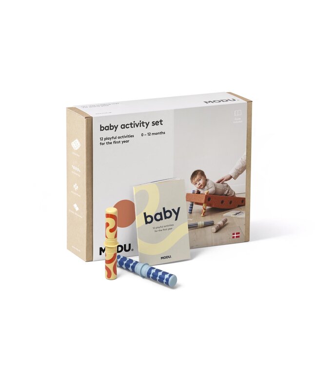 Modu Modu - Activity Toy - BabySet Burnt Orange / Dusty Green