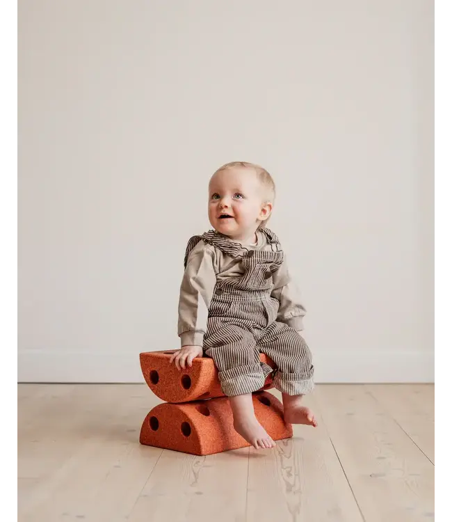 Modu Modu - Activity Toy - Kids Stool Burnt Orange / Dusty Gre