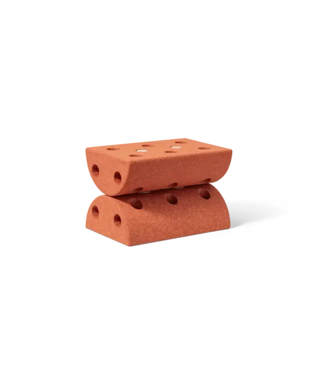 Modu Modu - Activity Toy - Kids Stool Burnt Orange / Dusty Gre