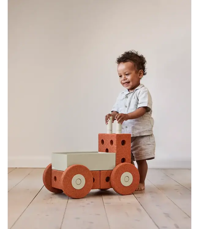 Modu Modu - Activity Toy - Baby Walker Burnt Orange / Dusty Gr
