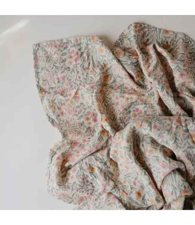 Mushie Mushie - Swaddle -  Pastel Blooms - 120Cm X 120Cm