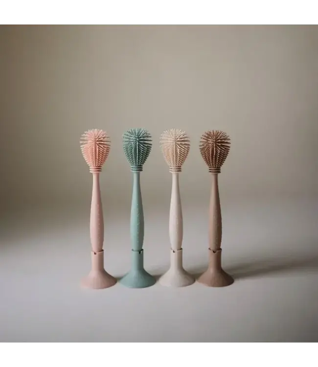 Mushie Mushie - Silicone Baby Bottle Brush - Blush
