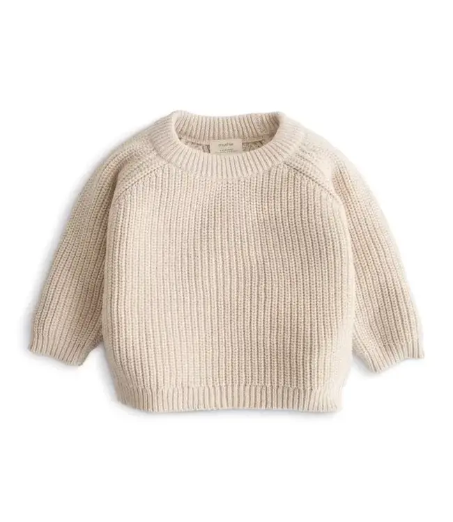 Mushie Mushie - Chunky Knit Sweater - Beige
