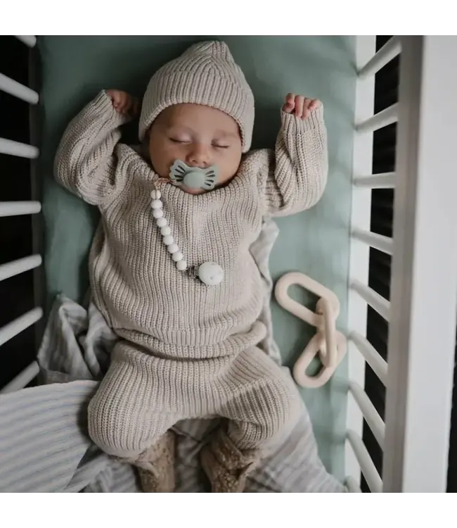 Mushie Mushie - Chunky Knit Sweater - Beige