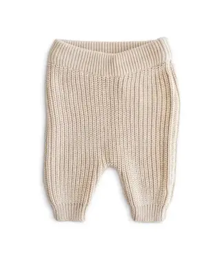Mushie Mushie - Chunky Knit Pants - Beige