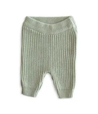 Mushie Mushie - Chunky Knit Pants - Light Mint