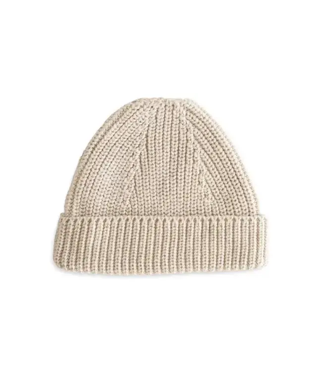 Mushie Mushie - Chunky Knit Beanie - Beige