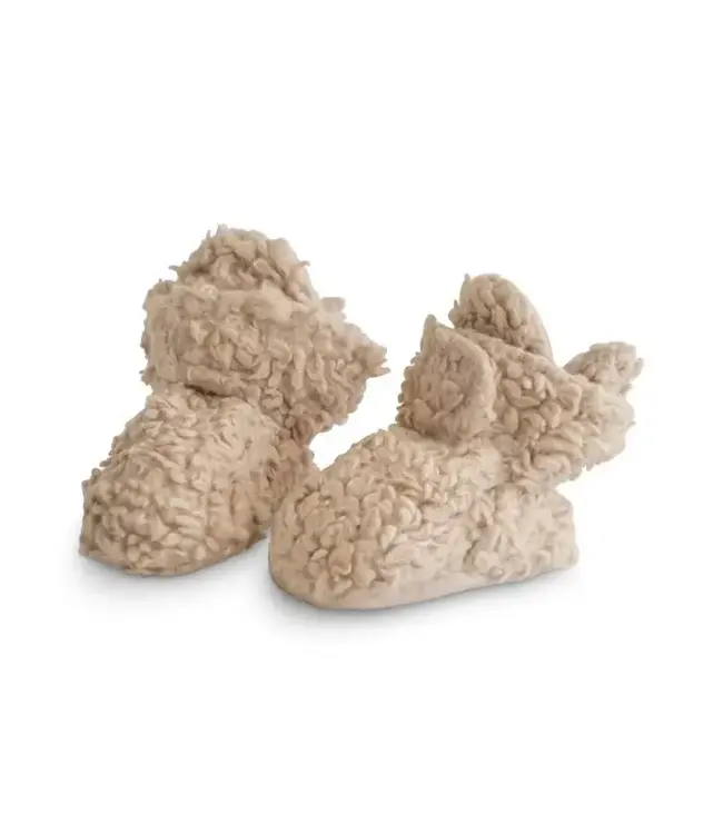 Mushie Mushie - Cozy Baby Booties - Oatmeal