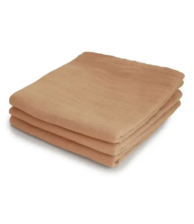 Mushie Mushie - Muslin Cloth 3-Pack -  Fall Yellow