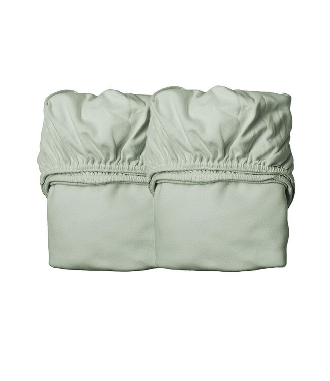 Leander Leander - Sheet for junior bed, 2 pcs, Organic Cotton, Sage green