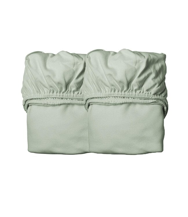 Leander Leander - Sheet for baby cot, 2 pcs., Organic Cotton, Sage green