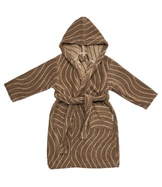 Leander Leander - Bathrobe, size 3-4 yr, Woodland, Organic cotton, Mocca