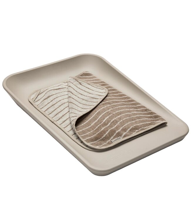 Leander Leander - Topper for Changing mat, Woodland, Organic Cotton, Cappuccino