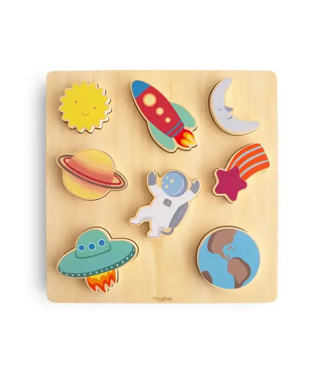 Mushie Mushie - Wooden Puzzle - Space