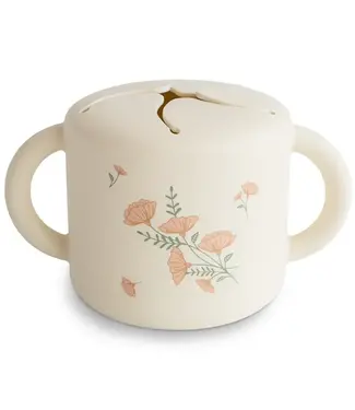 Mushie Mushie - Snack Cup - Pink Flowers (New)